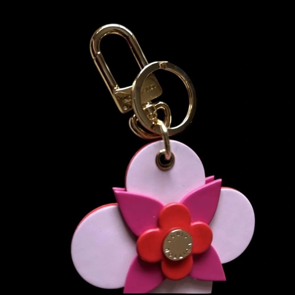 Louis Vuitton Illustre Totem Flower Key Chain Bag Charm - Picture 5 of 5